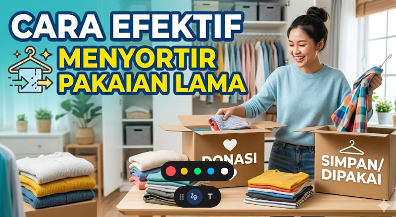 Cara Efektif Menyortir Pakaian Lama: Tips Agar Lemari Tetap Rapi dan Berguna